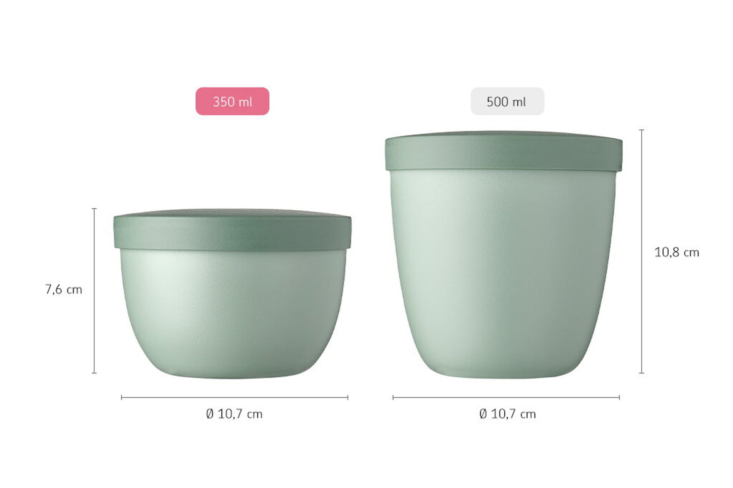 Snackpot 0,35l nordic sage Ellipse