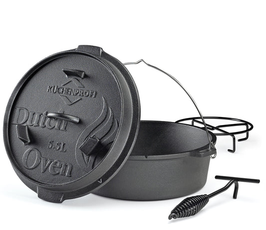 Dutch Oven Gußeisen 5,5 L. 30cm