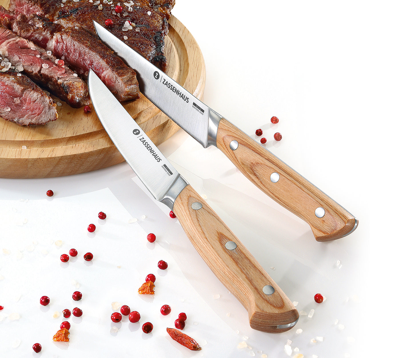 Steakmesser-Set mit Pakkaholz Griff