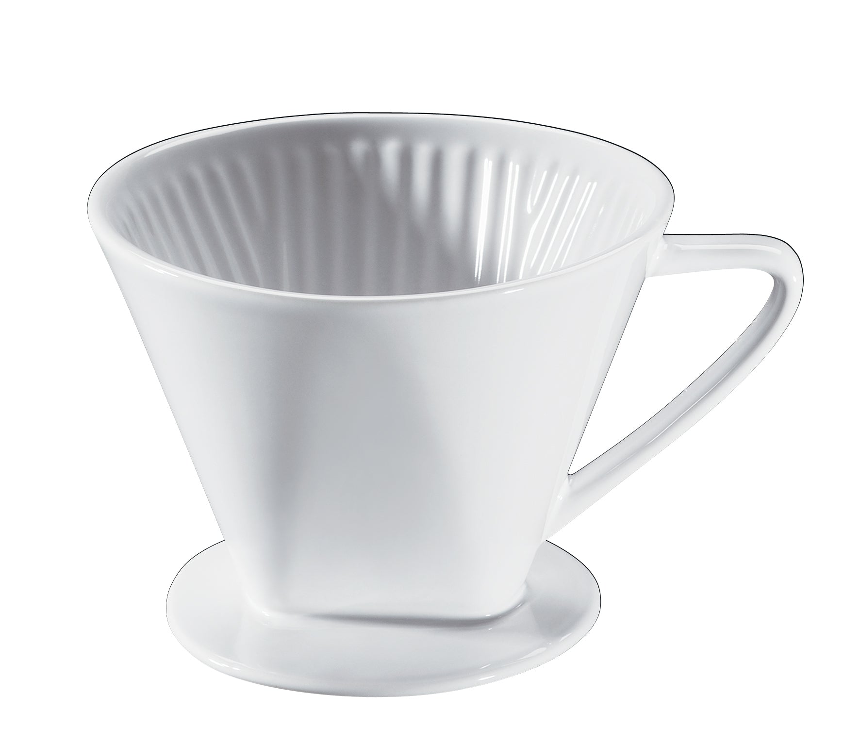 Kaffeefilter Größe 4 Keramik weiß