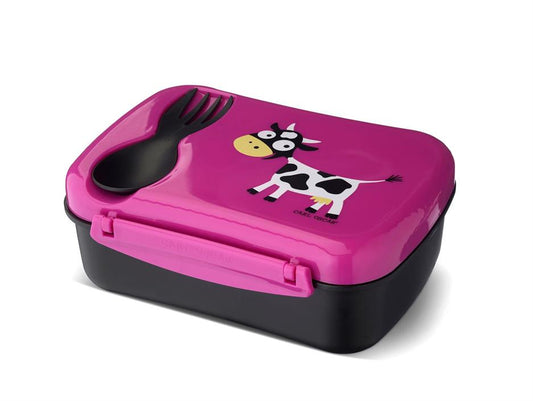 Lunchbox N'ice Box™ - Kids  mit Kühlpack Lila Kuh