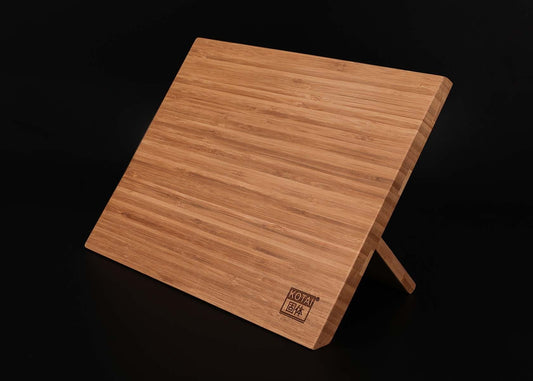 Messerhalter magnetisch 30x22 cm f. 6-8 Messer Bambus