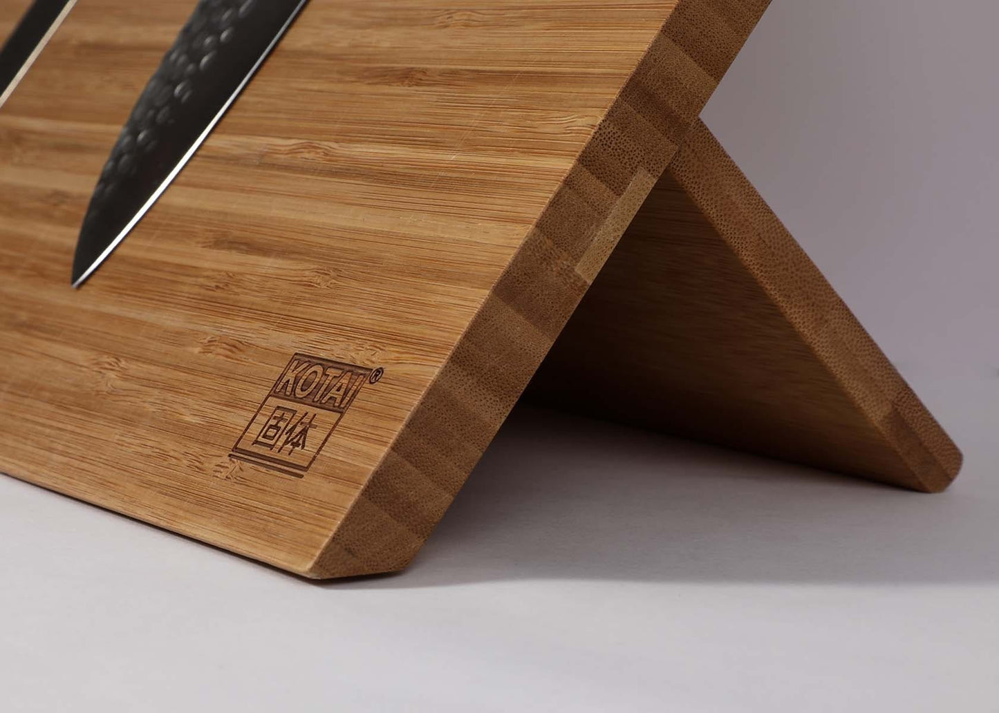 Messerhalter magnetisch 30x22 cm f. 6-8 Messer Bambus