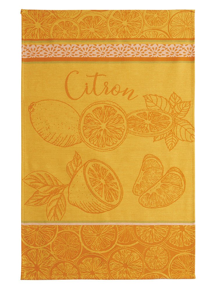 Geschirrtuch Jacquard Baumwolle 50x75 cm CITRON
