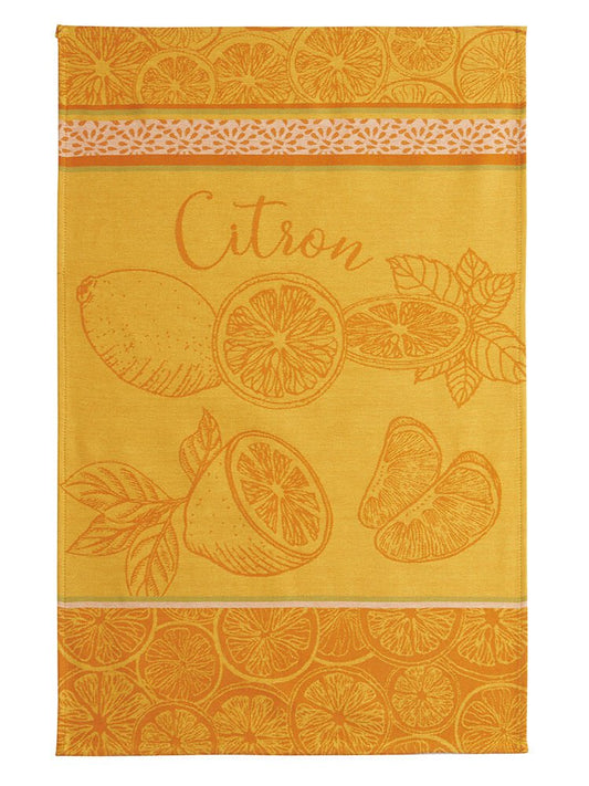 Geschirrtuch Jacquard Baumwolle 50x75 cm CITRON