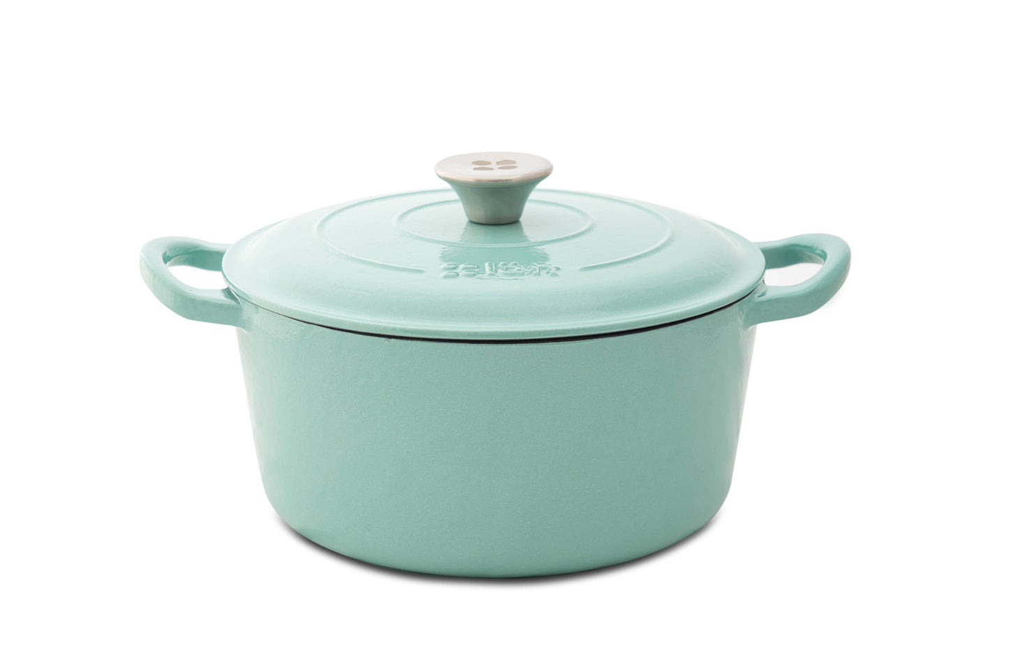 Bräter Gusseisen rund 23 cm 4 L in mint