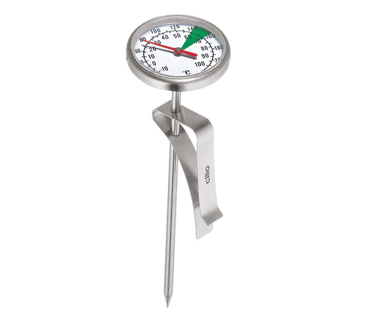 Milchthermometer mit Halter Edelstahl
