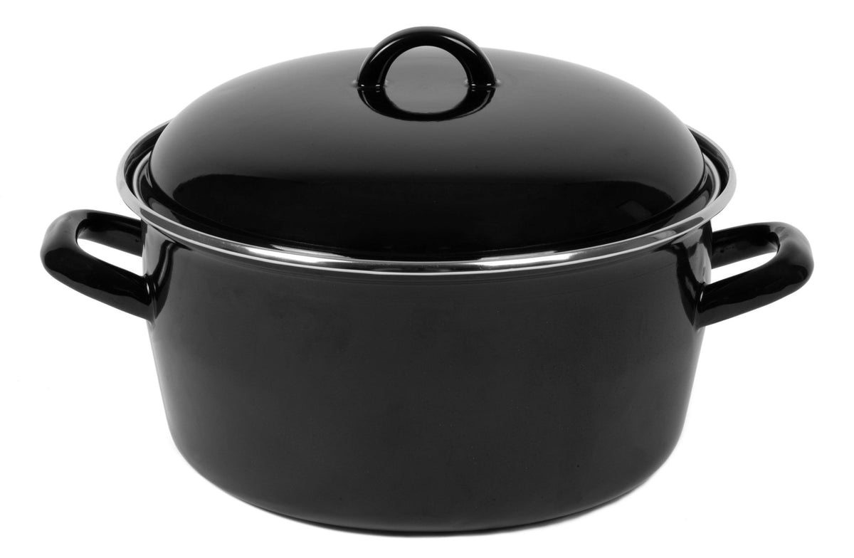 Fritteuse Frittier Topf - Emaille - ø 24 cm / 3 Liter