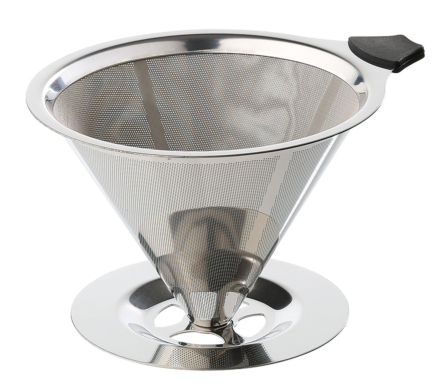 Dauerfilter für Kaffee Größe 4 Edelstahl poliert