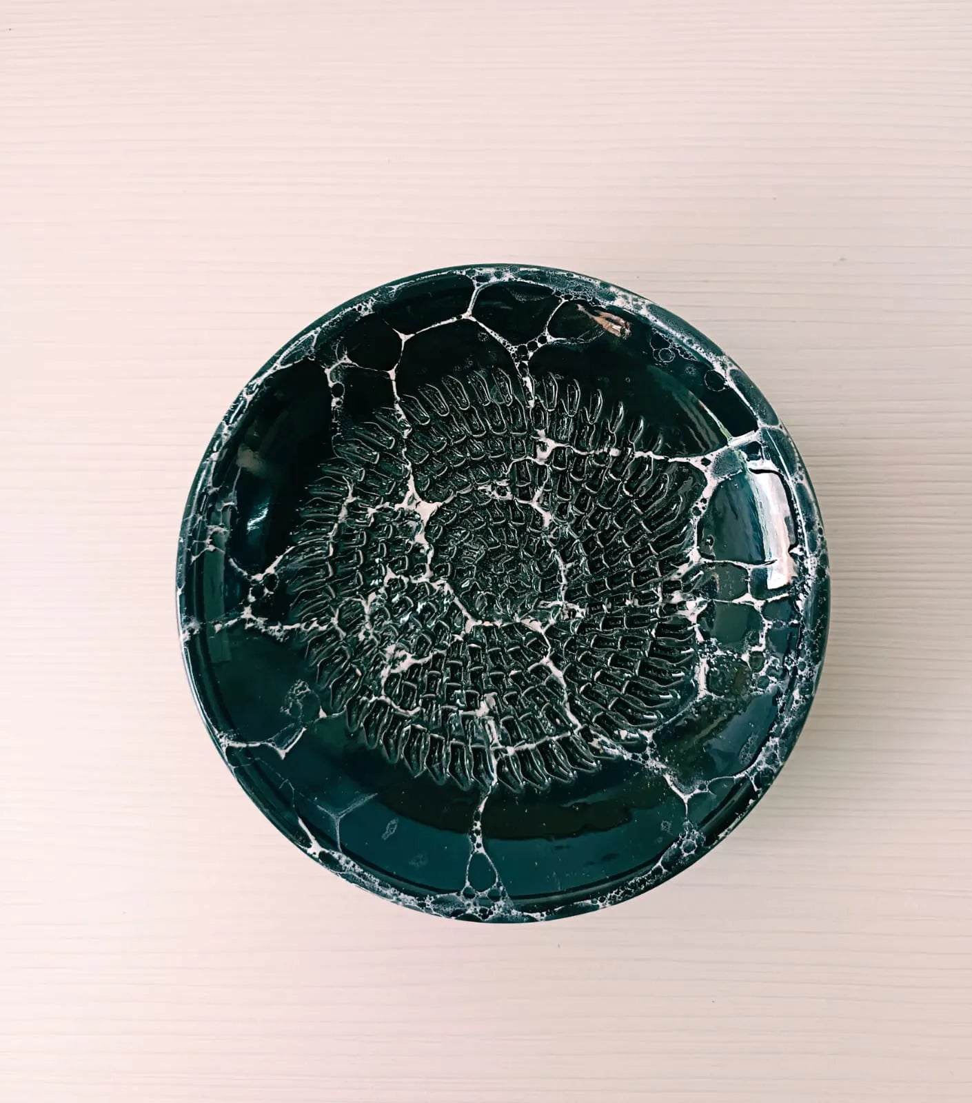 Keramikreibe "Ebano" 12cm für Knoblauch, Ingwer & Gewürze