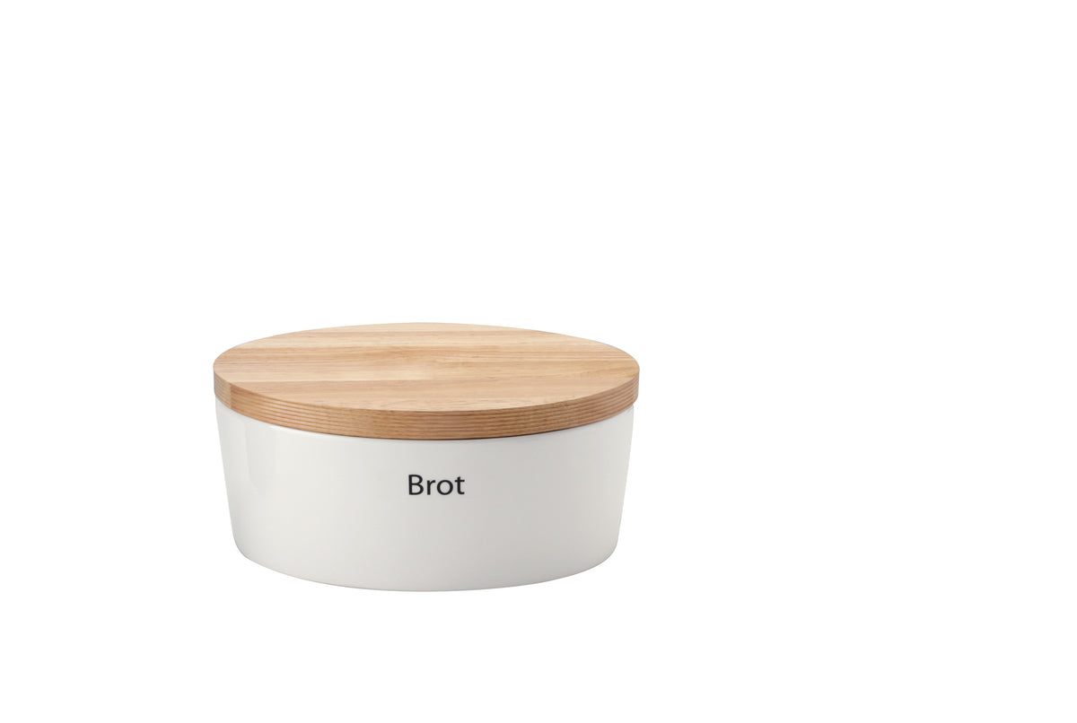 Brottopf oval weiß verschiedene Größen Keramik