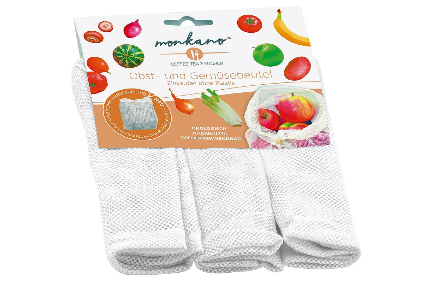 Obst- u. Gemüsebeutel 3er Set