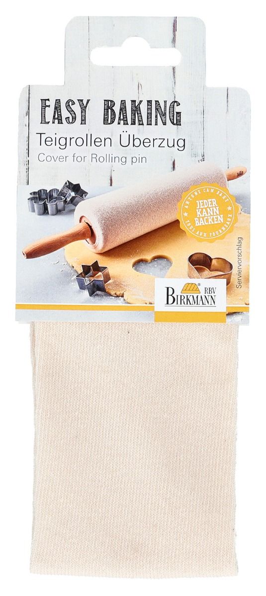 Bezug Baumwolle für Teigroller aus Buchenholz „Easy Baking“