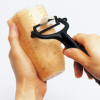 Sparschäler schwarz, Keramikklinge: 4 cm