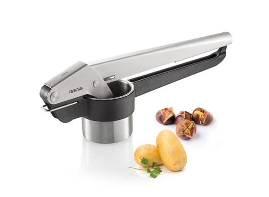 Spätzle- / Kartoffelpresse „Force One“ von GEFU Edelstahl / Nylon 2 Lochscheiben