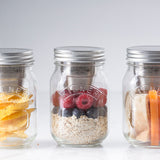 SNACK ON TO-GO Glas mit Edelstahlbehälter, 500 ml