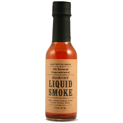 Liquid Smoke Flüssigrauch Raucharoma von Lazy Kettle Brand (147 ml) - 100% natürlich & ohne Zusatzstoffe - flüssiges Raucharoma aus Hickory-Holz und Mesquite-Holz zum Aromatisieren von Speisen