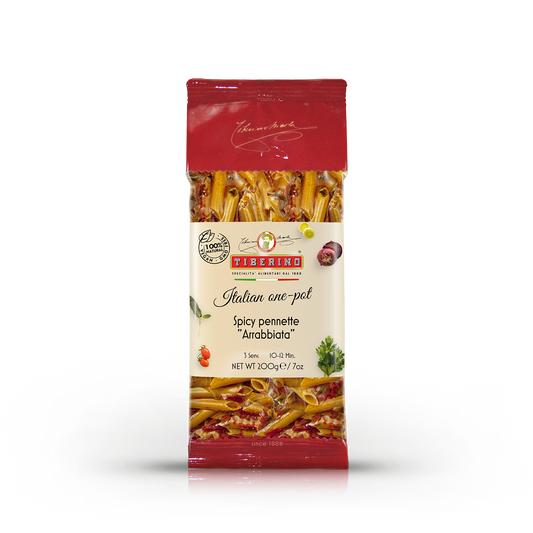 Spicy Pennette „Arrabbiata“, kochenfertige italienische Pasta One Pot
