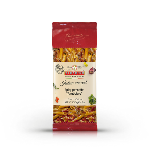 Spicy Pennette „Arrabbiata“, kochenfertige italienische Pasta One Pot