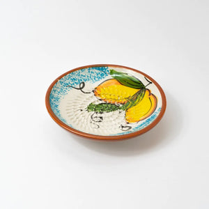 Keramikreibe "Limon" 12cm für Knoblauch, Ingwer & Gewürze