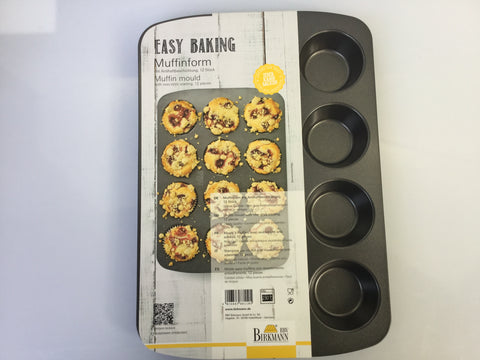 Muffinform für 12 Muffins „Easy Baking“ von Birkmann