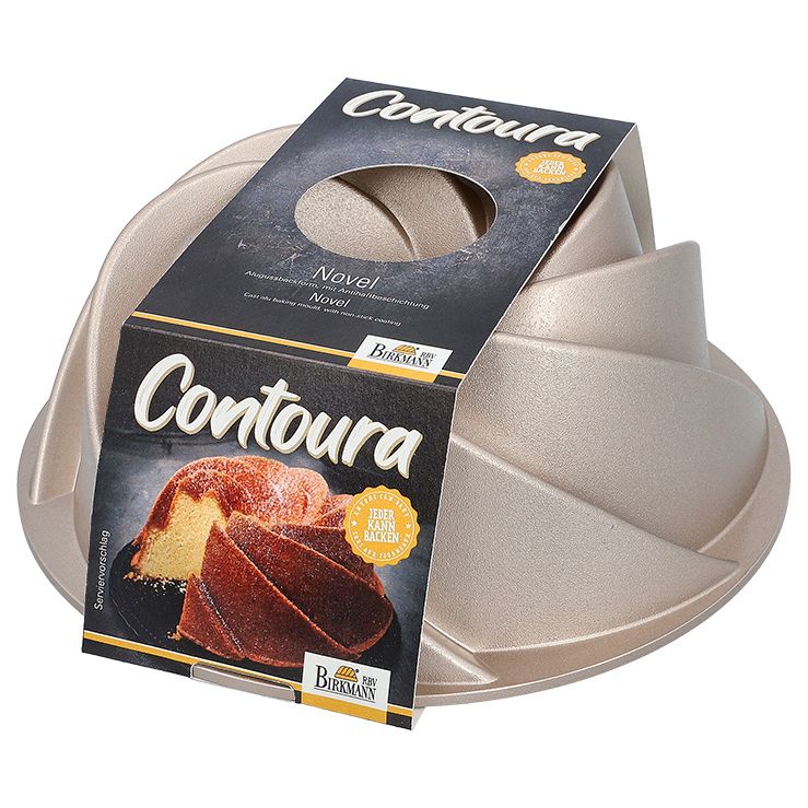 Aluguss- Gugelhupfform Contoura Novel 24cm mit Antihaftbeschichtung