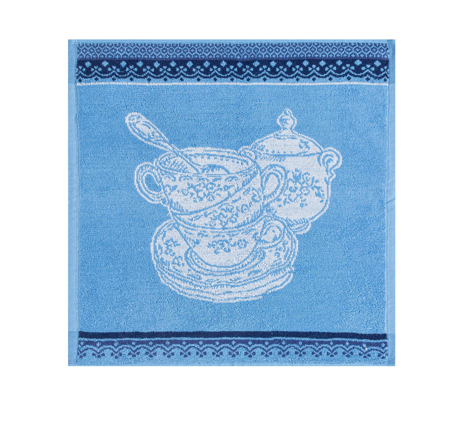 Handtuch Frottee 100% Baumwolle 50x50 cm VAISSELLES ANCIENNE