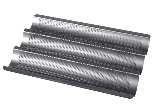 Baguette-Backblech "Laib und Seele" für 3 Baguette