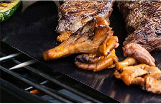 BBQ Grillmatte - wiederverwendbar 33x40 cm schwarz