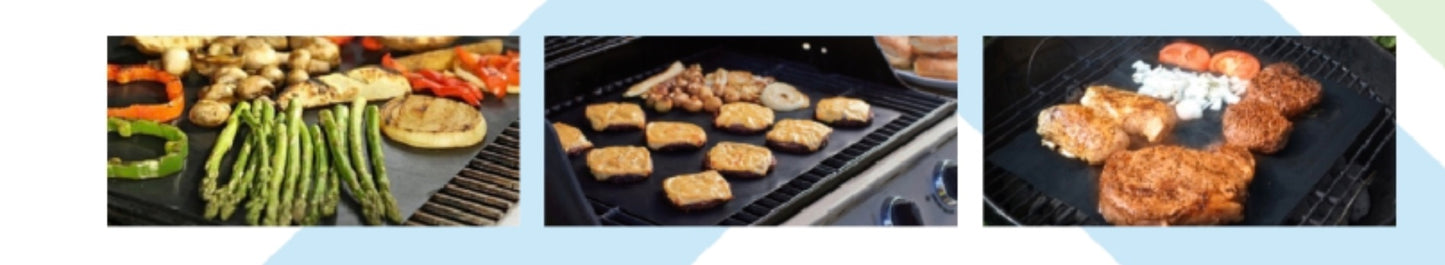 BBQ Grillmatte - wiederverwendbar 33x40 cm schwarz
