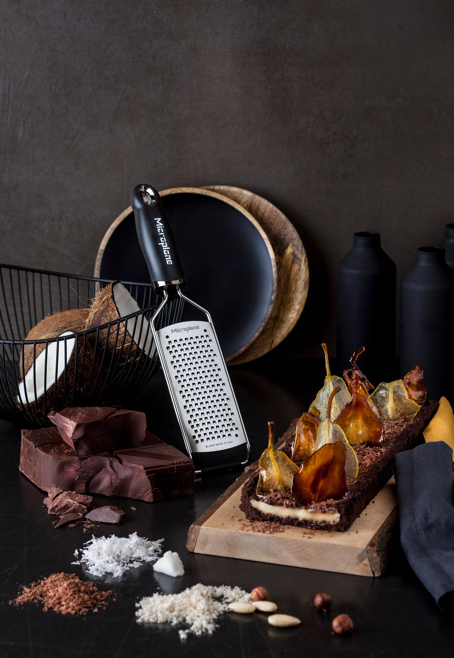 Zester Reibe grob Gourmet schwarz