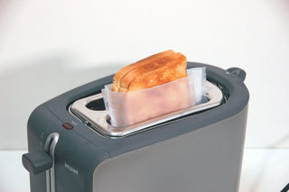 Toast Beutel, Weiss, 16x17,5cm