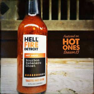 Bourbon Habanero Barbecue Hot Sauce von Hell-Fire-Dertroit ~ 118ml
