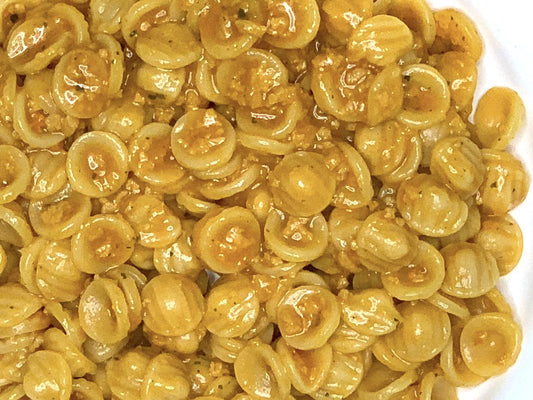 Orecchiette mit veganer Bolognese-Sauce, kochfertige italienische Pasta - One Pot