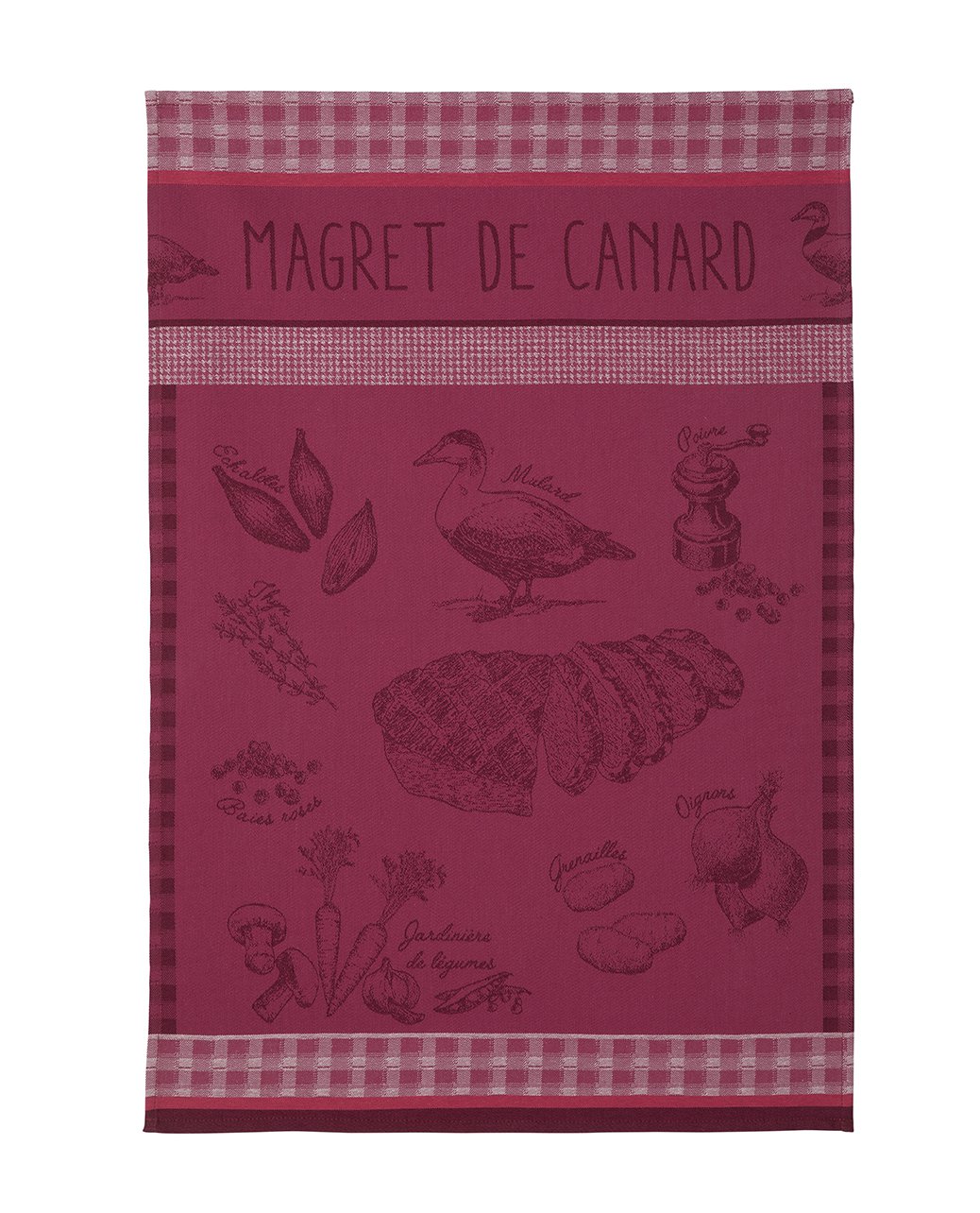 Geschirrtuch Jacquard Baumwolle 50x75 cm MAGRET DE CANARD