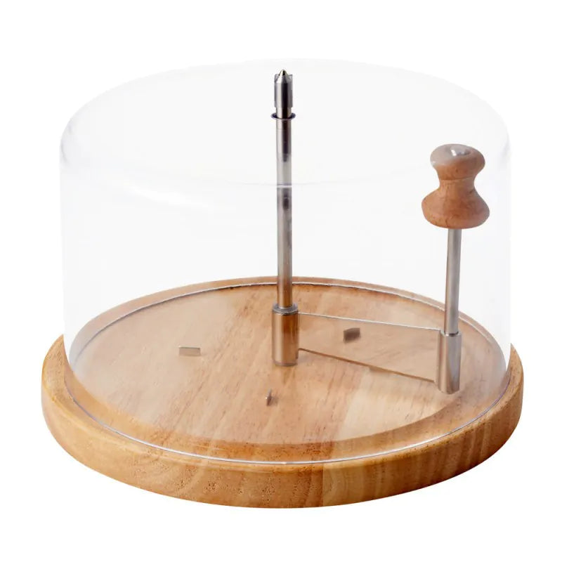 Käseschaber Girolle Tête de Moine Edelstahl/Gummibaum