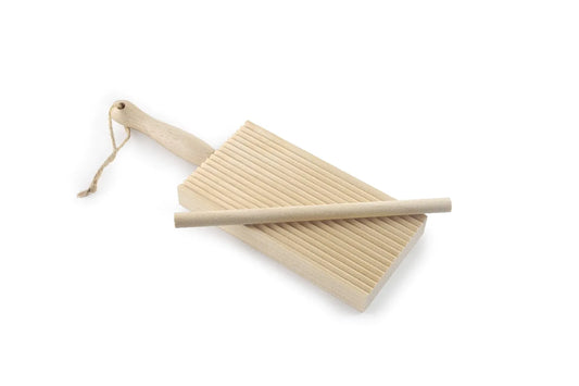 Gnocchibrett Garganellibrett Holz mit Ausrollstab