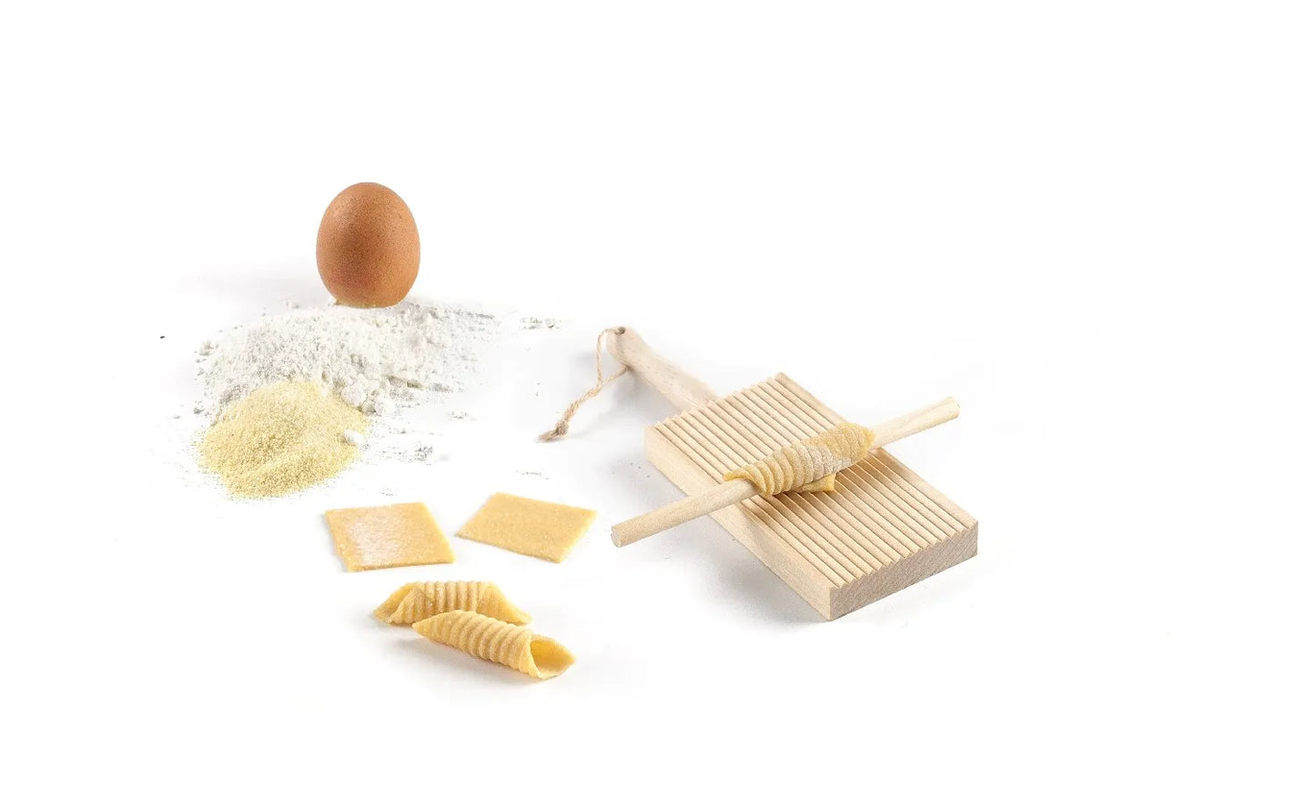 Gnocchibrett Garganellibrett Holz mit Ausrollstab