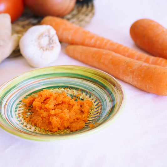 Keramikreibe "Amazonas" 12cm für Knoblauch, Ingwer & Gewürze