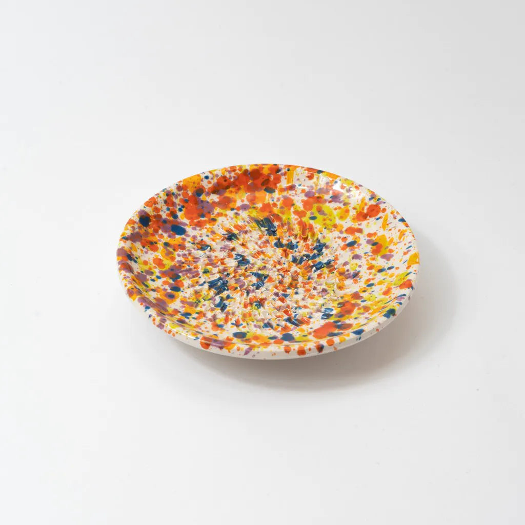 Keramikreibe "Carnaval" 12cm für Knoblauch, Ingwer & Gewürze
