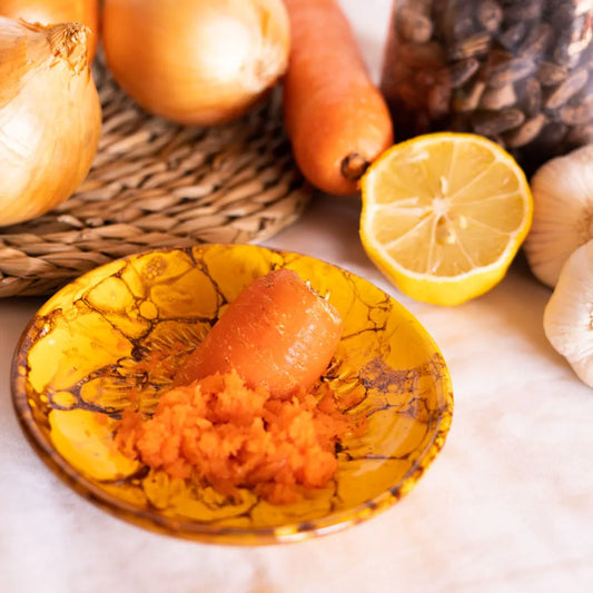 Keramikreibe "Canela" 12cm für Knoblauch, Ingwer & Gewürze