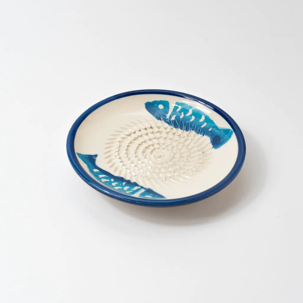 Keramikreibe "Tuna" 12cm für Knoblauch, Ingwer & Gewürze