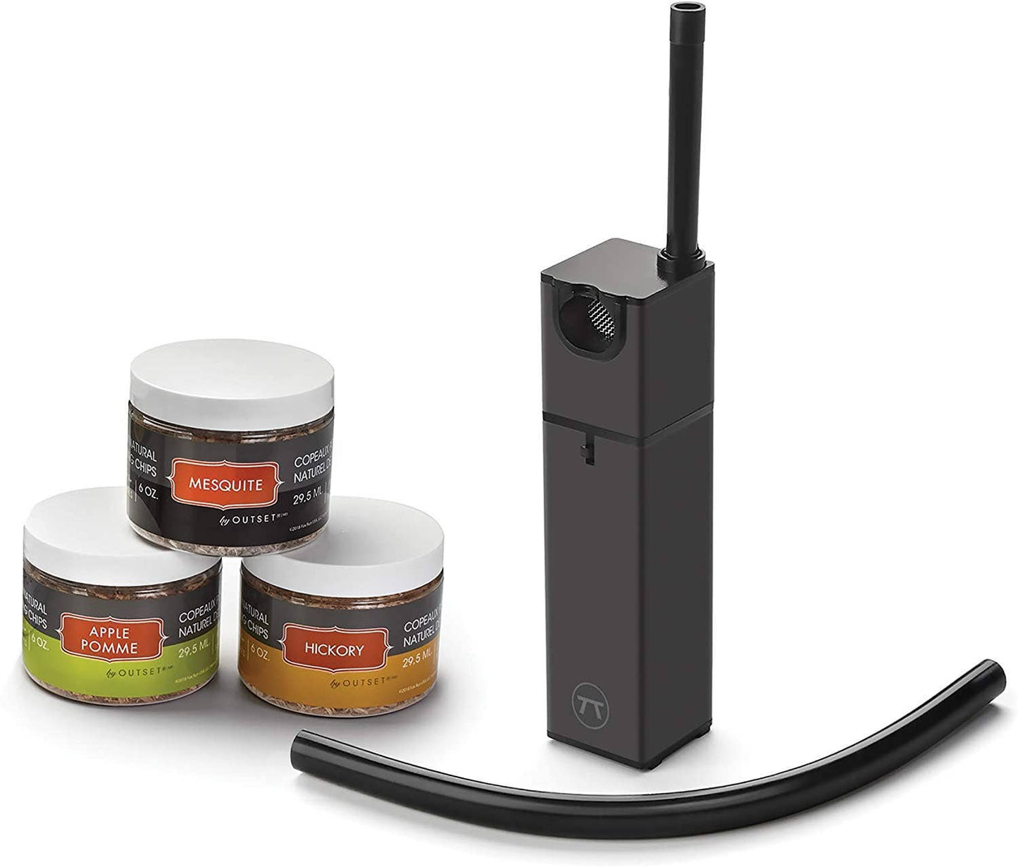 Outset Räucherpistole mit Holzspäne Hickory, Mesquite und Apfel