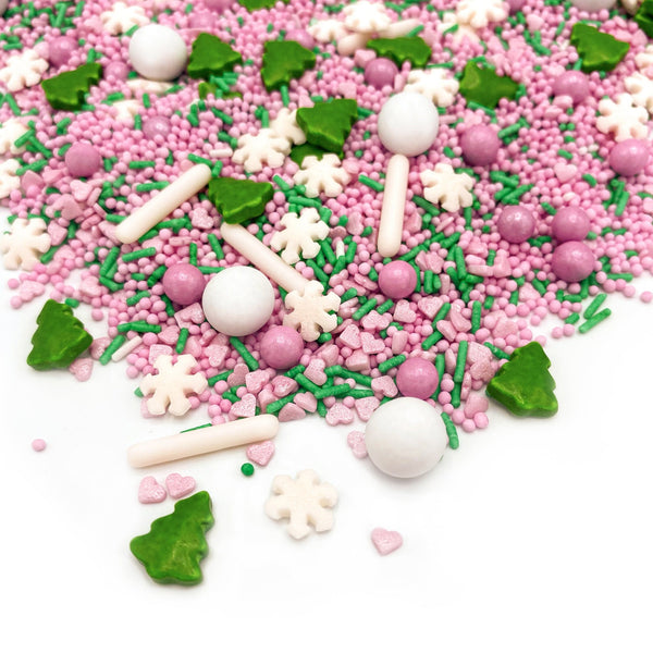 Zuckerstreusel Happy Sprinkles Pink Winter Wonderland 90g