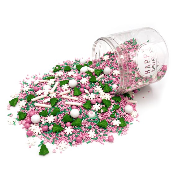 Zuckerstreusel Happy Sprinkles Pink Winter Wonderland 90g